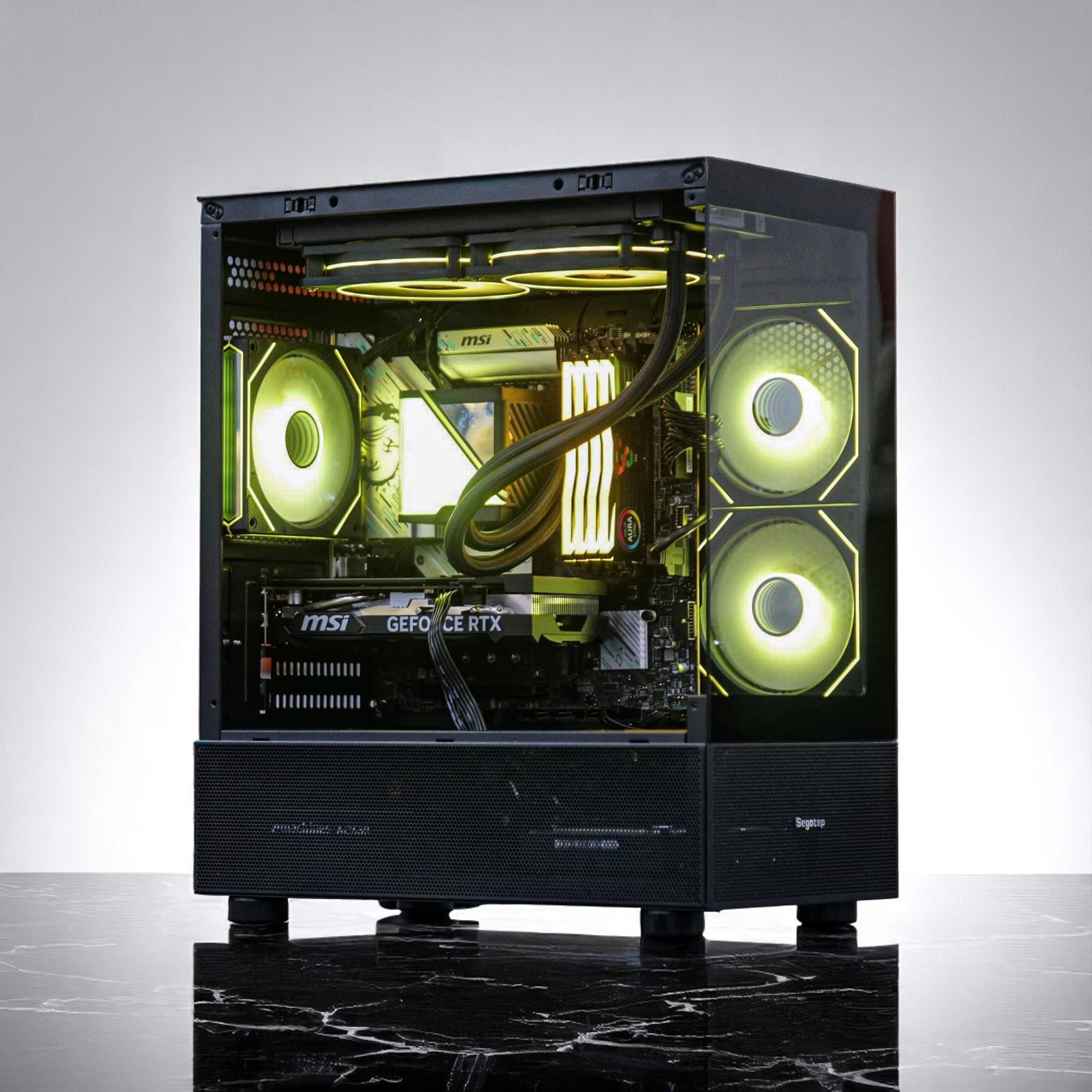 PC Đồ họa HMPC Neon Pulse  | Intel Core I5 14400F\ RTX 3060 12GB\ B760 Wifi \ RAM 16GB\ SSD 256GB